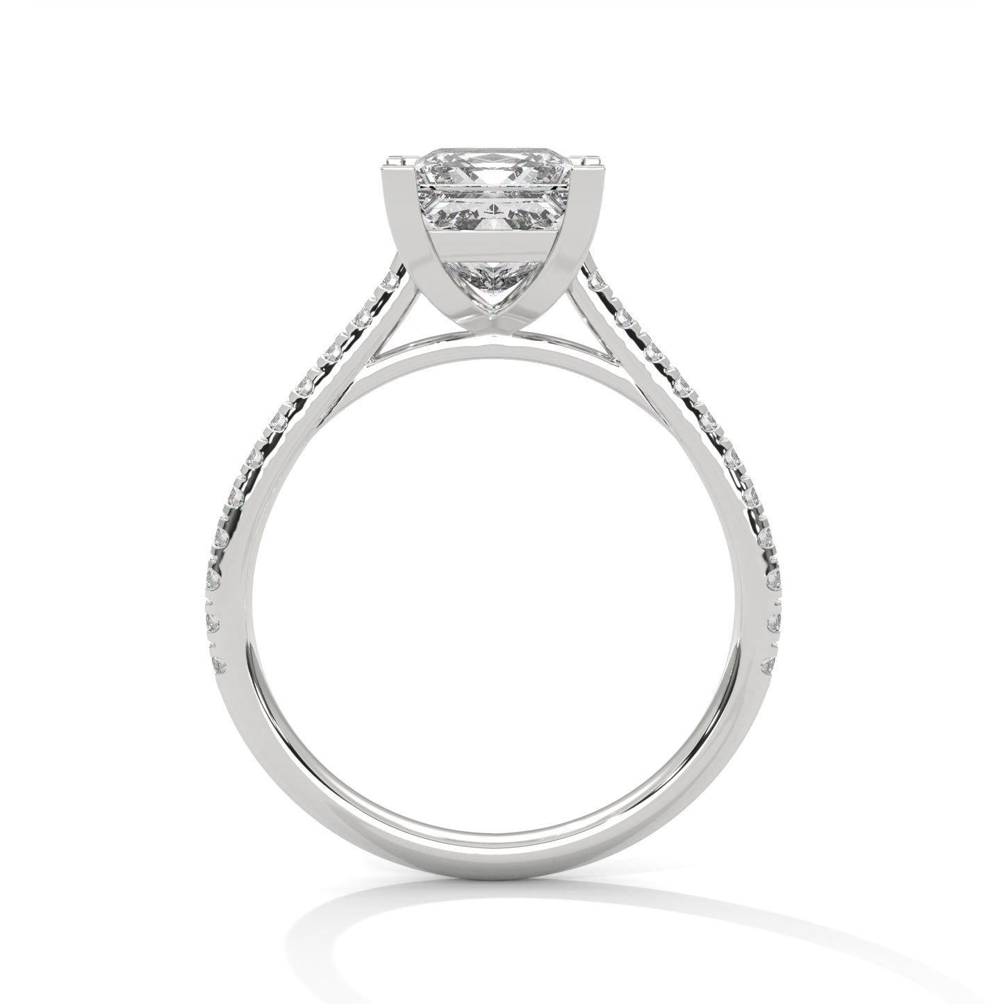 Princess Cut Lab-Grown Diamond Ring | 1.3 Carat IGI Certified | 14K Gold