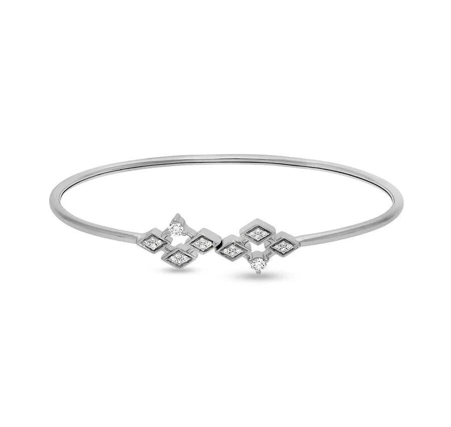 Браслет с круглыми бриллиантами Sterling White