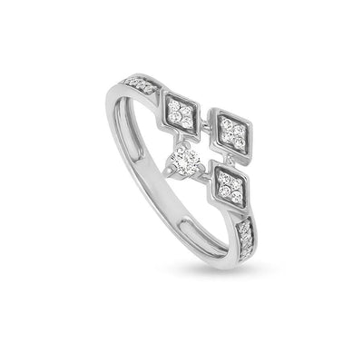 Triple Rhombus Diamond Ring