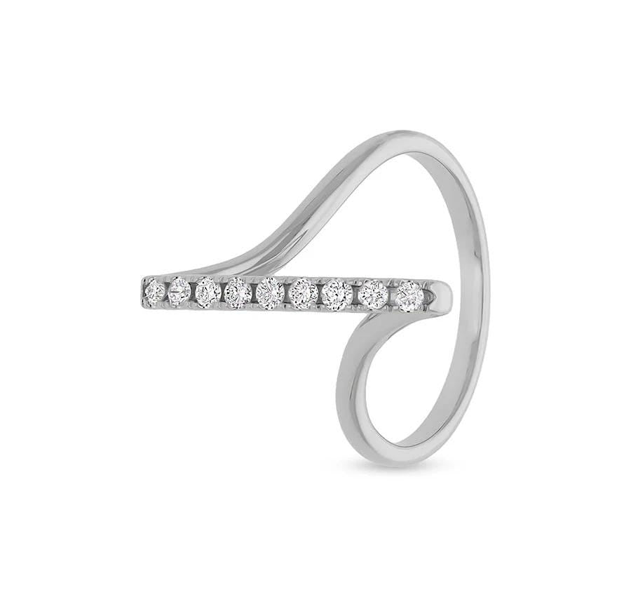 Round Channel Set Diamond Casual Ring