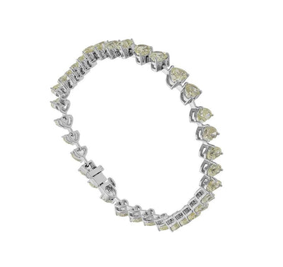Celestia Heartline Diamond Bracelet