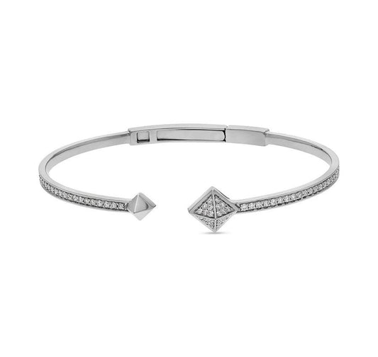Apex Tetra Diamond Leather Bracelet