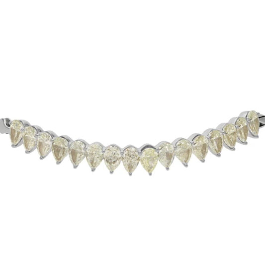Veloura Pear Channel Diamond Bracelet