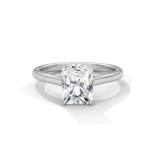 Eternal Radiance — 14K Gold Radiant Cut Solitaire Diamond Ring (1–3 Carat)