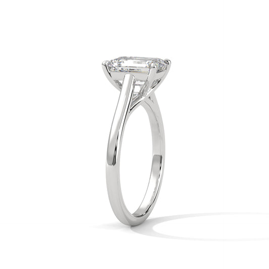 Eternal Radiance — 14K Gold Radiant Cut Solitaire Diamond Ring (1–3 Carat)