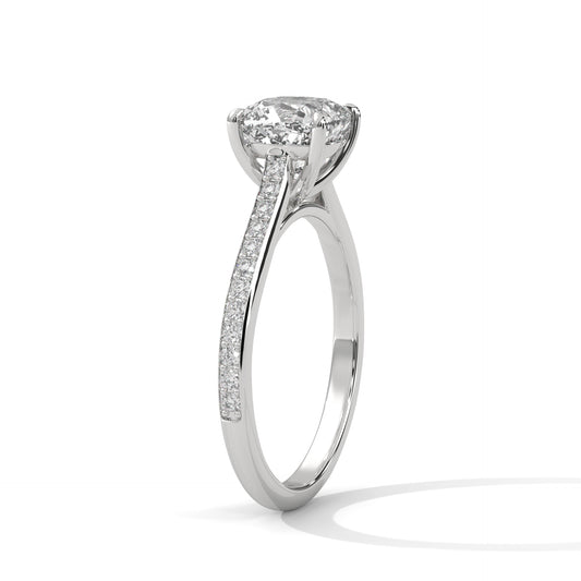 1.30 Carat Diamond Ring | 1 Ct IGI Certified Center | 14K Gold | Elegant Design in 3.10g