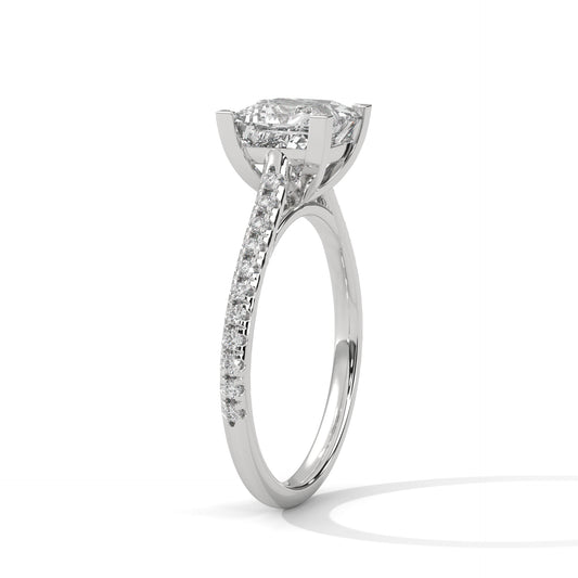 Princess Cut Lab-Grown Diamond Ring | 1.3 Carat IGI Certified | 14K Gold