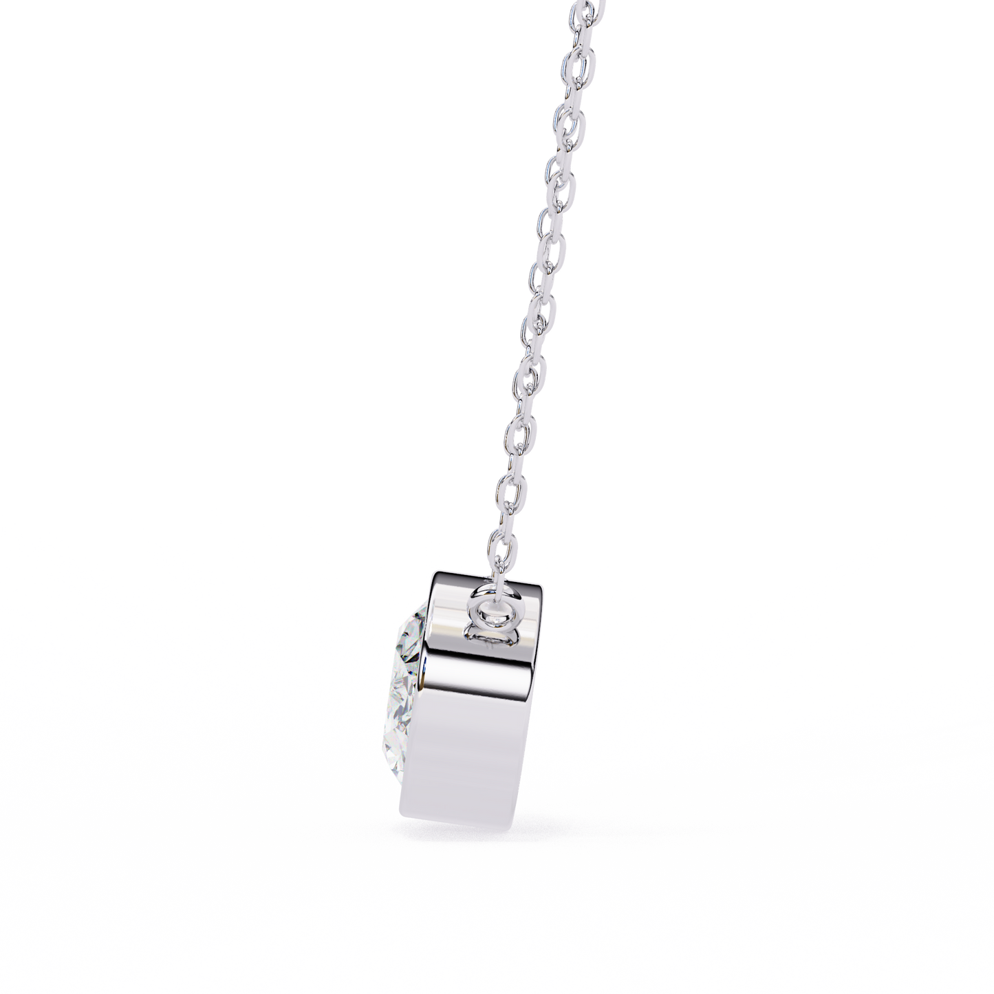 Подвеска с выращенными в лаборатории бриллиантами из 14-каратного золота (1–3 карата, 3 г)