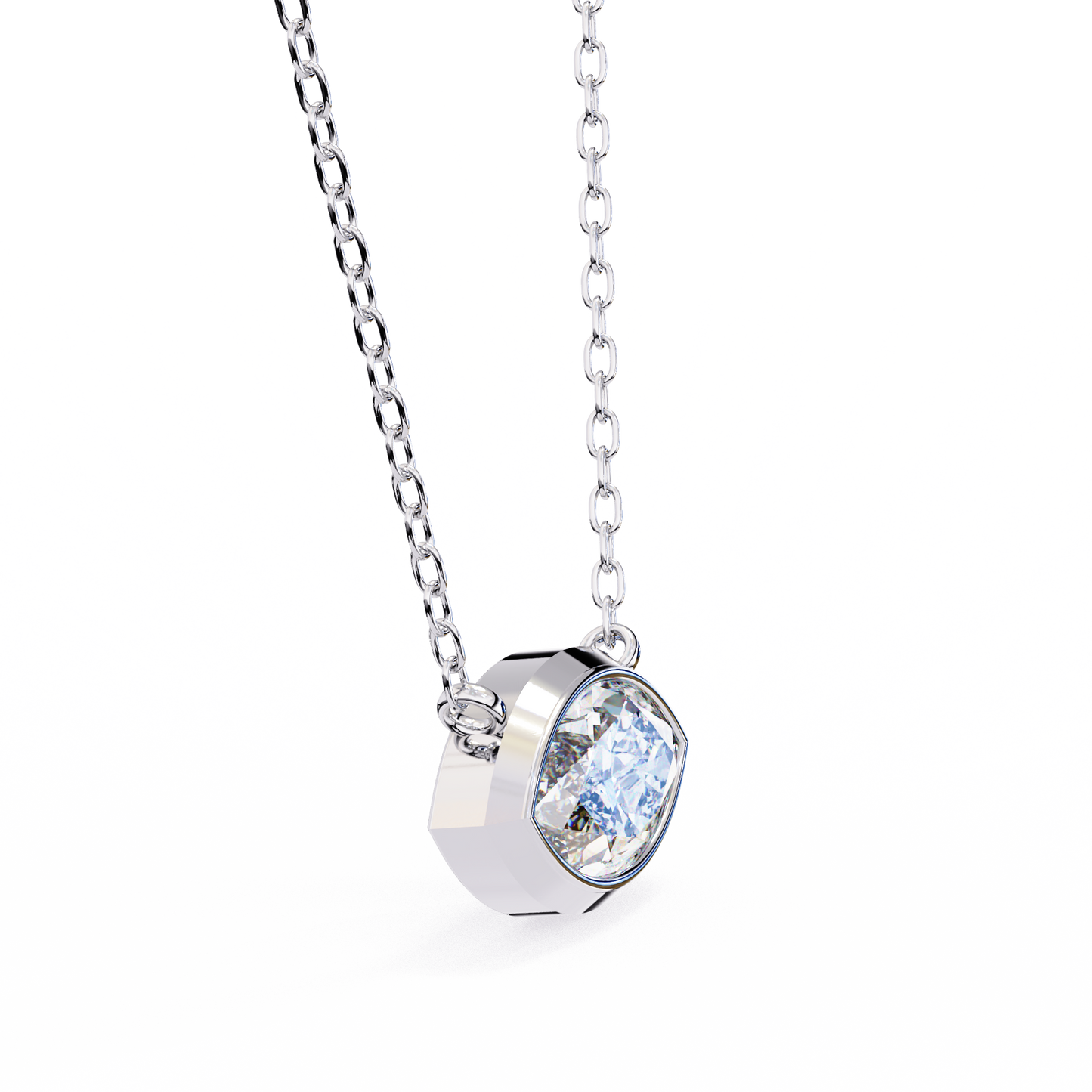 14K Gold Evil Eye Pendant with 3 Carat Lab-Grown Diamond | IGI Certified | White, Yellow & Rose Gold