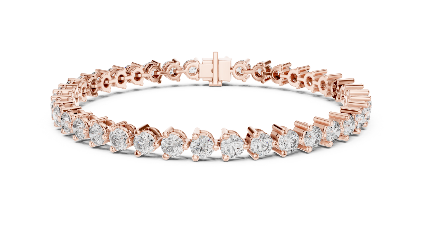 8 Carat Diamond Tennis Bracelet | 14K Gold | IGI Certified