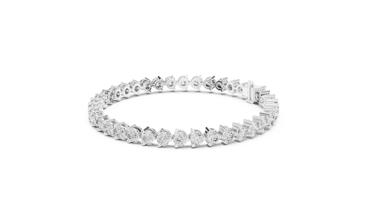 8 Carat Diamond Tennis Bracelet | 14K Gold | IGI Certified