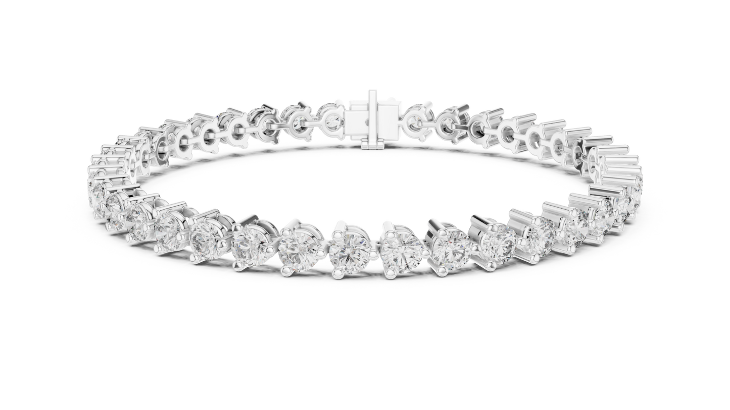 8 Carat Diamond Tennis Bracelet | 14K Gold | IGI Certified