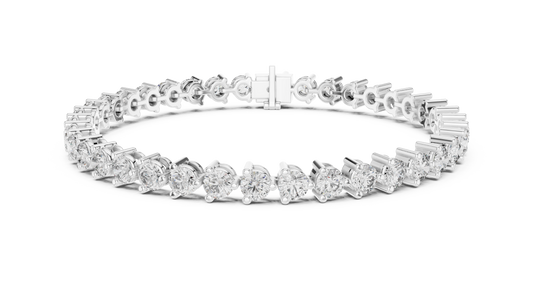 8 Carat Diamond Tennis Bracelet | 14K Gold | IGI Certified