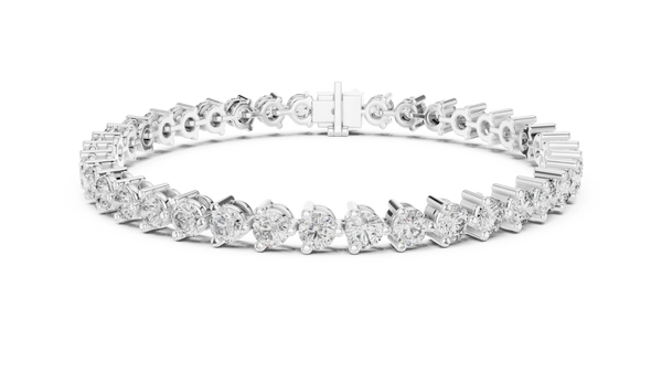 8 Carat Diamond Tennis Bracelet | 14K Gold | IGI Certified