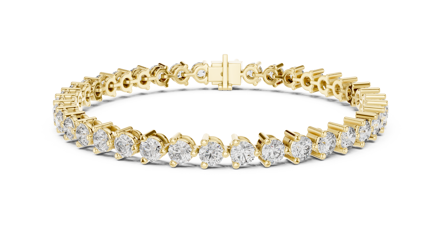 8 Carat Diamond Tennis Bracelet | 14K Gold | IGI Certified