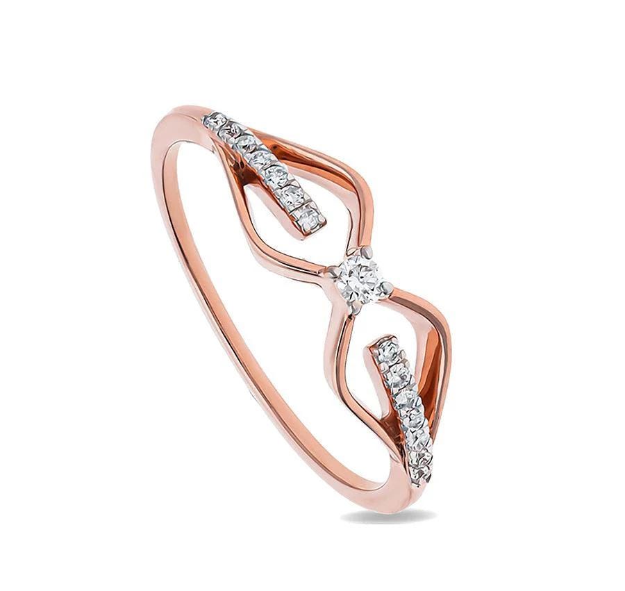 Infinity Shape Diamond Ring