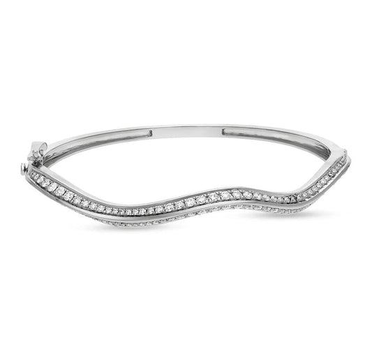 Stellar Edge Diamond Box Clasp Bracelet