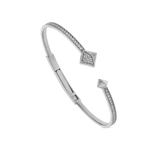 Apex Tetra Diamond Leather Bracelet