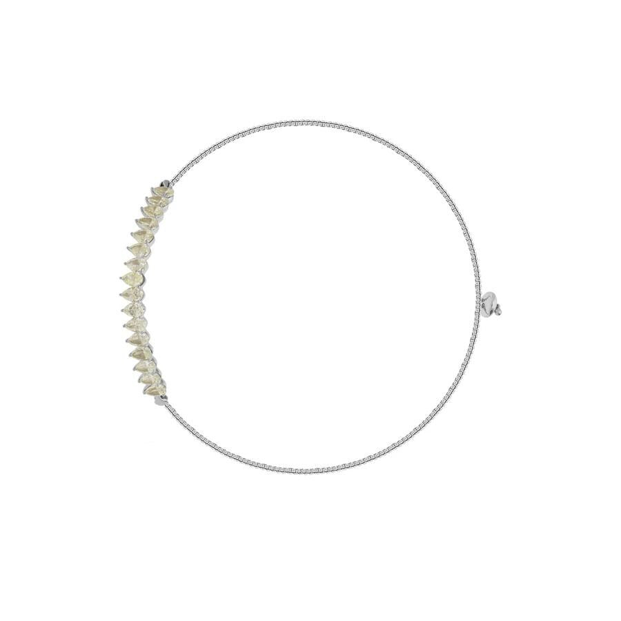 Veloura Pear Channel Diamond Bracelet